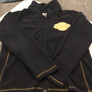 Boston Bruins light full zip embroidered logo L